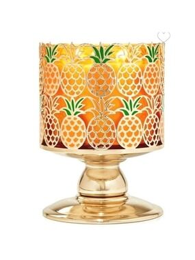 PINEAPPLE PEDESTAL 3-Wick Candle Holder